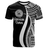 American Samoa T Shirt White Polynesian Tentacle Tribal Pattern Unisex WHITE - Polynesian Pride