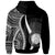 Northern Mariana Islands Custom Hoodie White Tentacle Tribal Pattern - Polynesian Pride