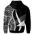 Tokelau Custom Zip up Hoodie White Tentacle Tribal Pattern - Polynesian Pride