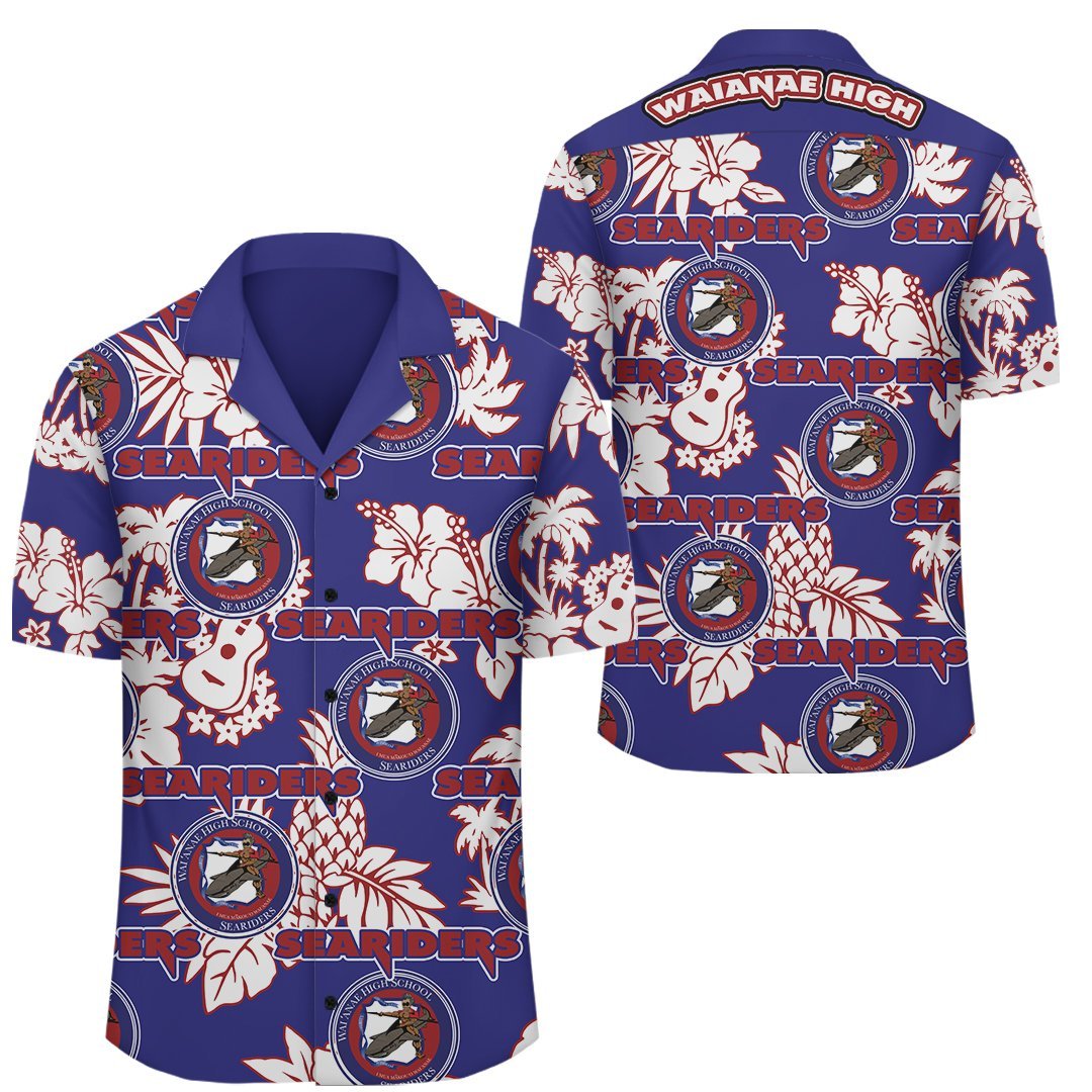 Hawaii Hawaiian Shirt - Waianae High Hawaiian Shirt - AH Unisex Blue - Polynesian Pride