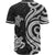 Samoa Baseball Shirt - White Tentacle Turtle - Polynesian Pride