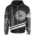 American Samoa Zip Hoodie In My Heart Style Polynesian Patterns Unisex Black - Polynesian Pride