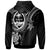 Guam Custom Zip up Hoodie White Turtle - Polynesian Pride