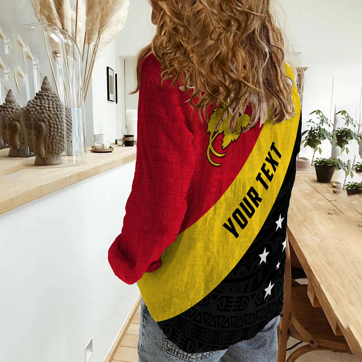 (Custom Personalised) Papua New Guinea Women Casual Shirt Simple LT13 - Polynesian Pride