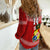 (Custom Text And Number) Tonga Rugby Women Casual Shirt Mate Maa Tonga Pacific Ngatu White LT14 - Polynesian Pride
