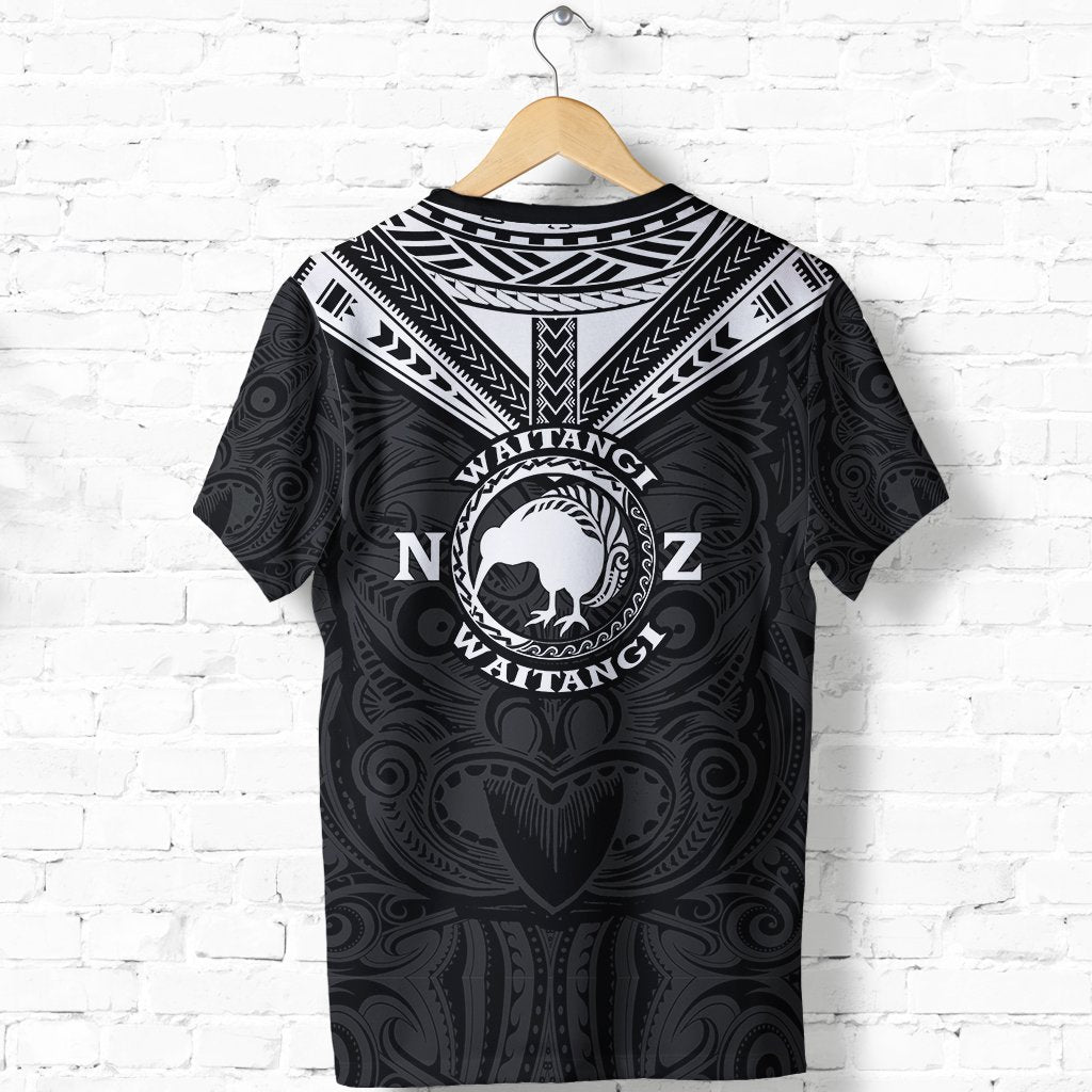 New Zealand Maori T Shirt Waitangi Day Black - Polynesian Pride