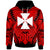 Wallis & Futuna Hoodies Classic Vignette Style Unisex Red - Polynesian Pride