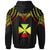 Wallis and Futuna Custom Zip up Hoodie Polynesian Armor Style Reagge - Polynesian Pride