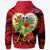 Wallis and Futuna Zip up Hoodie The Love of Blue Crowned Lory - Polynesian Pride