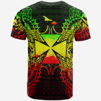 Wallis and Futuna T Shirt Wallis et Futuna Coat of Arms Map Polynesian Tattoo Reggae - Polynesian Pride
