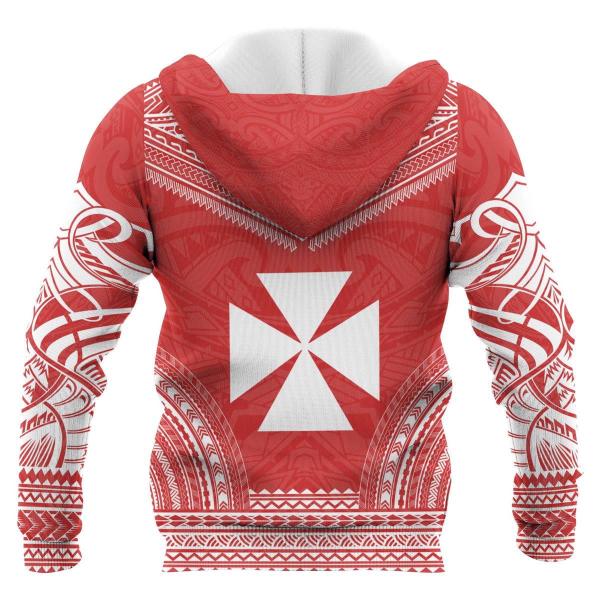 Wallis nd Futuna Polynesian Chief Custom Zip up Hoodie Flag Version Unisex Blue - Polynesian Pride