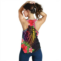 Wallis and Futuna Women's Racerback Tank - Tropical Hippie Style - Polynesian Pride