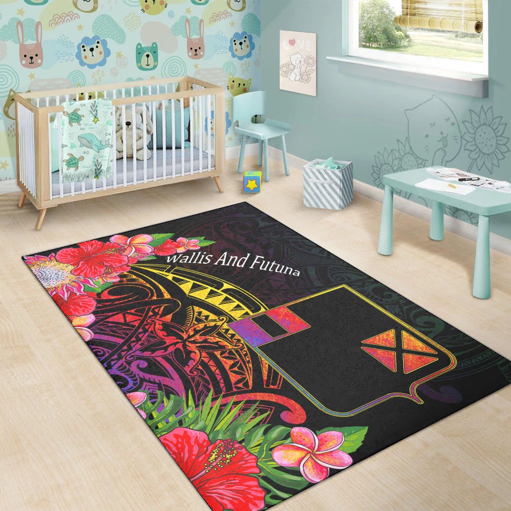 Wallis and Futuna Area Rug - Tropical Hippie Style - Polynesian Pride