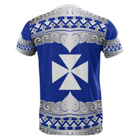 Wallis and Futuna All Over T Shirt Wallis and Futuna Wave Style - Polynesian Pride