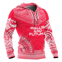 Wallis and Futuna Polynesian Chief Hoodie Red Version - Polynesian Pride