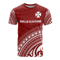 Wallis and Futuna All Over T Shirt Wallis and Futuna Coat of Arms Polynesian Tribal Red Version Unisex Red - Polynesian Pride