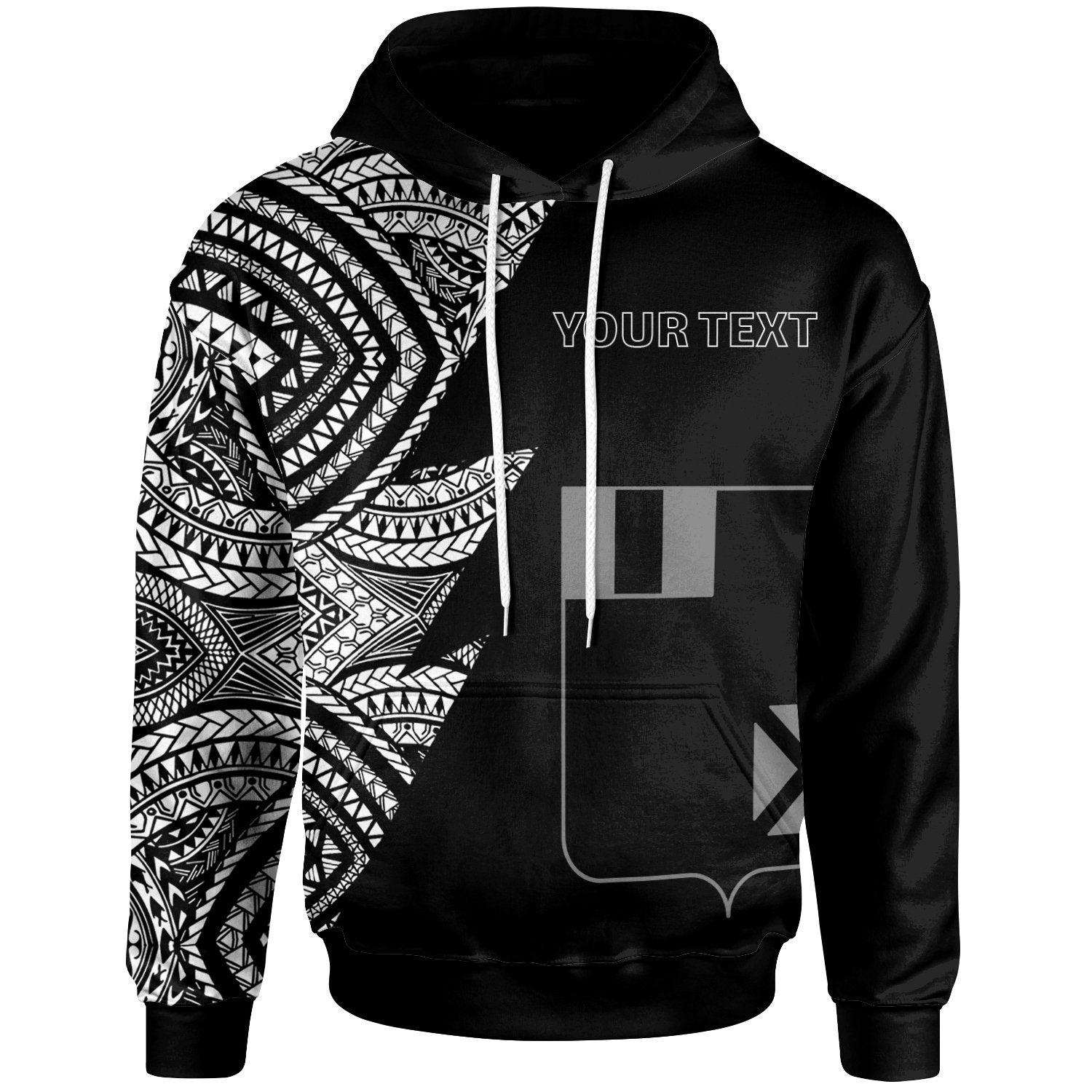 Wallis and Futuna Custom Personalized Hoodie Flash Style White Unisex White - Polynesian Pride