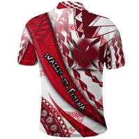 Wallis et Futuna Polo Shirt Artsy Style White LT9 - Polynesian Pride