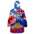 New Zealand ANZAC Day Wearable Blanket Hoodie Grunge Aotearoa Flag and Red Poppy LT9 - Polynesian Pride