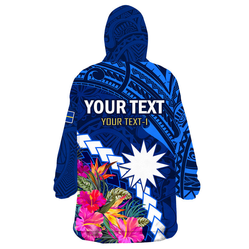 (Custom Personalised) Nauru Independence Day Wearable Blanket Hoodie Polynesian Tropical LT9 - Polynesian Pride