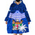 (Custom Personalised) Fiji Coat Of Arms Wearable Blanket Hoodie Polynesian Tapa Palm Tree LT9 Unisex One Size - Polynesian Pride