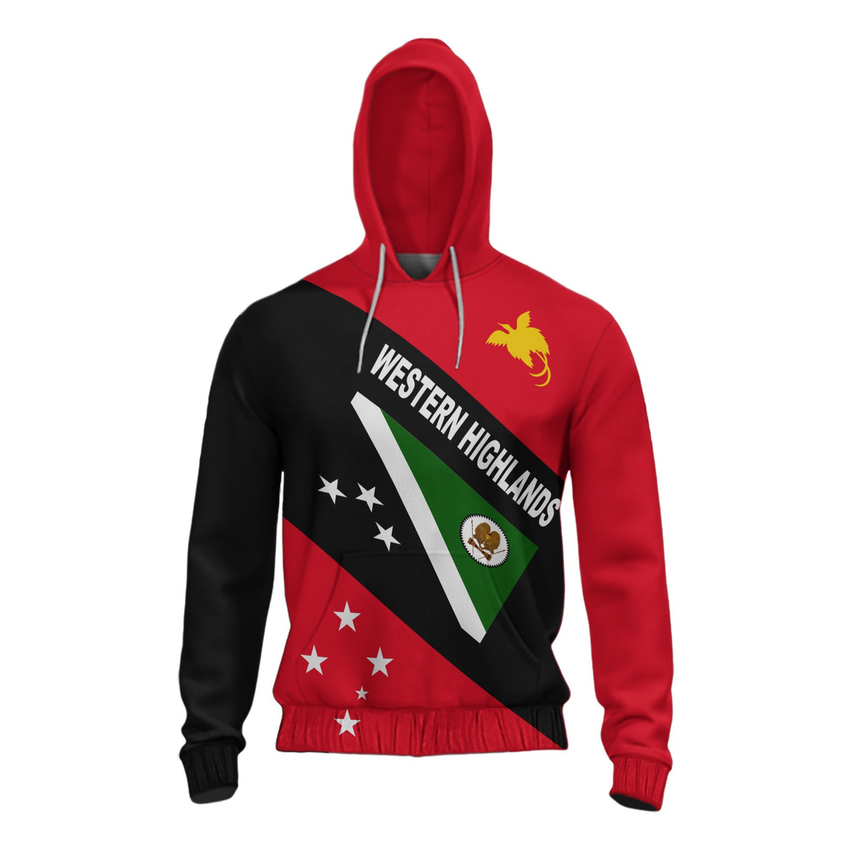 Papua New Guinea Hoodie Western Highlands Province Unisex Red - Polynesian Pride