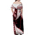 Tonga Emancipation Day Women Off Shoulder Long Dress - Kupesi Pattern No.1 Black LT9 - Polynesian Pride