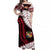 Tonga Emancipation Day Matching Dress and Hawaiian Shirt Kupesi Pattern No.2 Black LT9 - Polynesian Pride