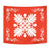 Hawaiian Quilt Maui Plant And Hibiscus Tappestry - White Orange - AH Wall Tapestry White - Polynesian Pride
