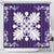 Hawaiian Quilt Maui Plant And Hibiscus Shower Curtain - White Purple - AH 177 x 172 (cm) White - Polynesian Pride