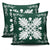 Hawaiian Quilt Maui Plant And Hibiscus Pattern Pillow Covers - White Sacramento - AH - Polynesian Pride