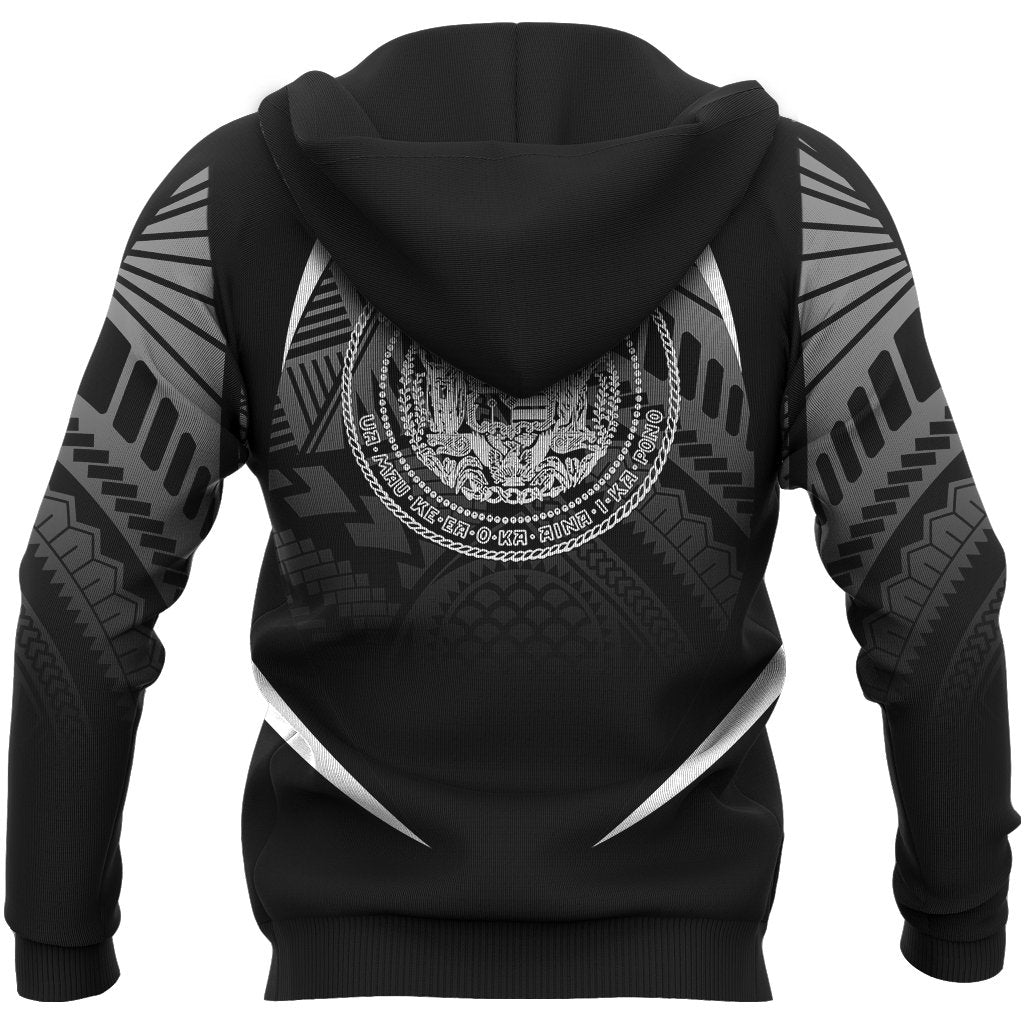 Hawaii Polynesian Hoodie White The Face Style - Polynesian Pride