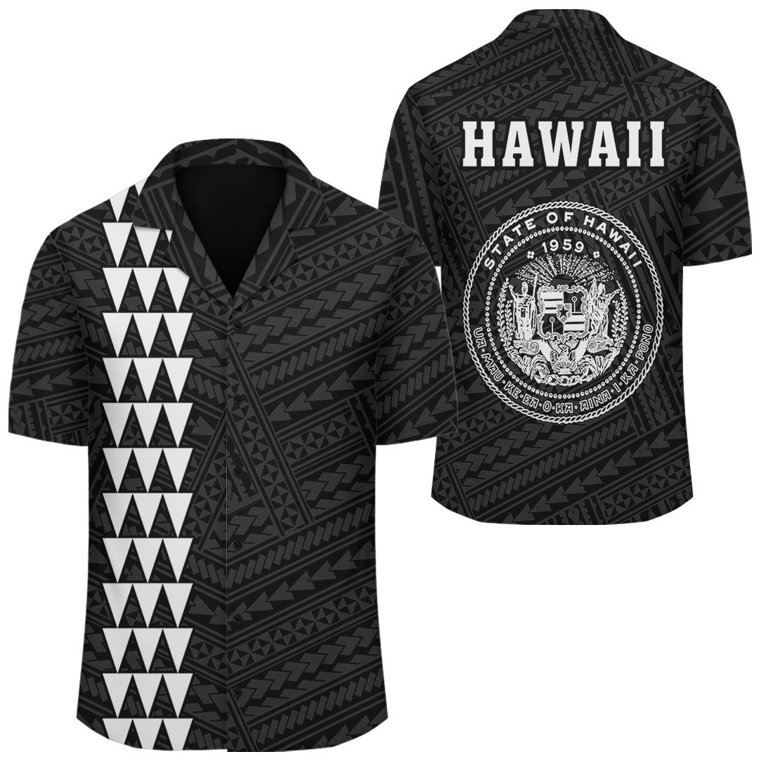 Kakau Polynesian Coat Of Arms Hawaii Shirt - White Unisex White - Polynesian Pride