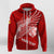 Custom Tonga Rugby Zip up Hoodie Ikale Tahi Soaring Wings LT7 - Polynesian Pride