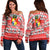 Tonga Christmas Women Off Shoulder Sweater 2022 LT6 - Polynesian Pride