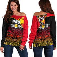 PNG Rugby The Kumuls Off Shoulder Sweater LT6 - Polynesian Pride