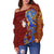 Wallis And Futuna Women Off Shoulder Polynesian Royal Style LT16 - Polynesian Pride