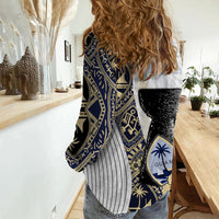 Guam Chamorro Casual Shirt White Style LT6 - Polynesian Pride