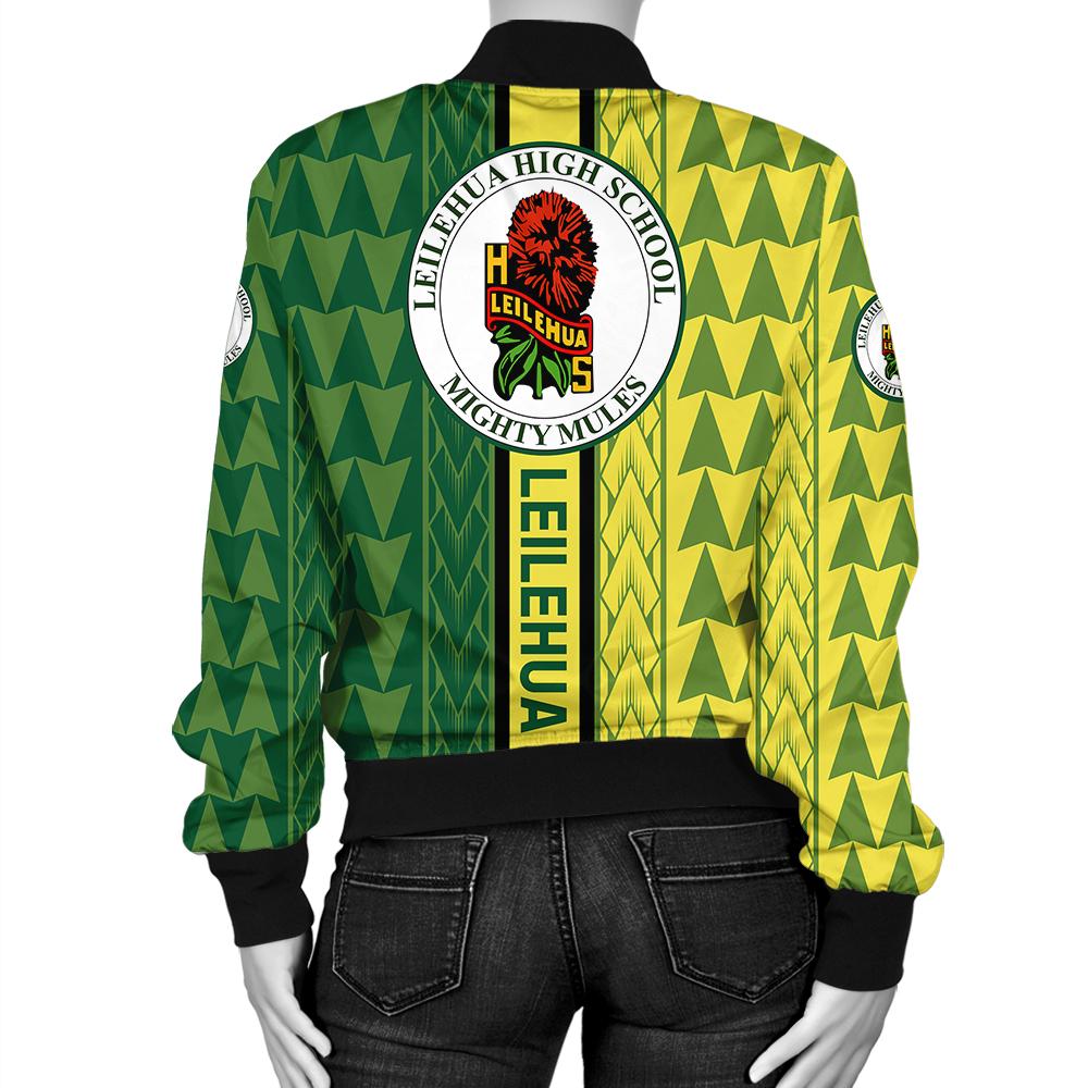 Hawaii Bomber Jacket - Leilehua High Bomber Jacket - Energetic - AH - Polynesian Pride