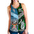 New Zealand Maori Aotearoa Fiji Tapa Together Women Racerback Tank - Green LT8 - Polynesian Pride