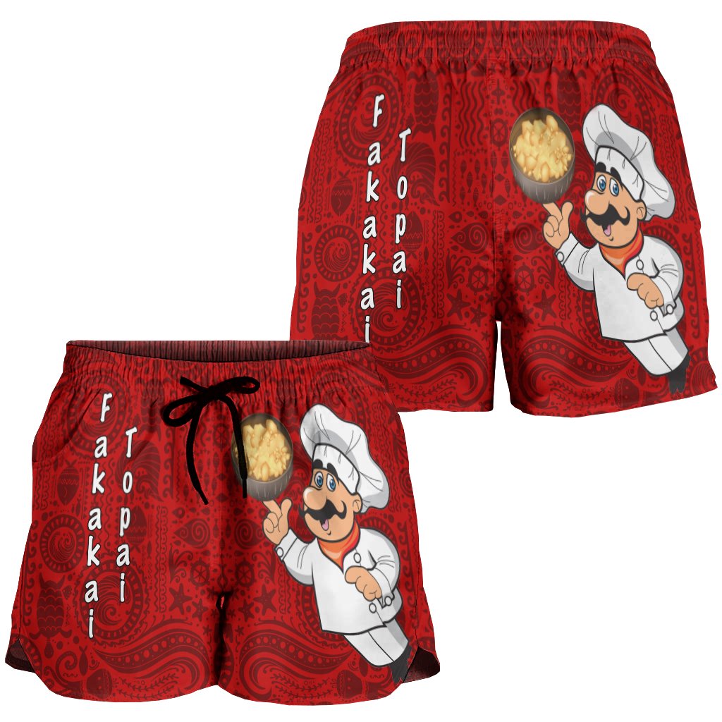 Tonga All Over Print Women's Shorts - Coconut Dishes - Polynesian Pride