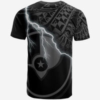 Yap Polynesian Custom T Shirt Yap Flag Lighting Thunder - Polynesian Pride