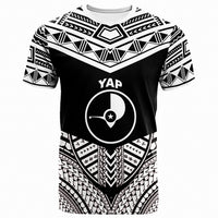 Yap T Shirt Tribal Pattern Cool Style White Color Unisex White - Polynesian Pride