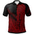 Palau Custom Polo Shirt Red Color Symmetry Style Unisex Black - Polynesian Pride