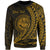 Federated States of Micronesia Custom Personalised Sweatshirt - Wings Style Gold Color Unisex Gold - Polynesian Pride