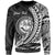Federated States of Micronesia Custom Personalised Sweatshirt - Wings Style White Color Unisex Black - Polynesian Pride