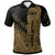 Tonga Custom Polo Shirt Gold Color Symmetry Style Unisex Black - Polynesian Pride