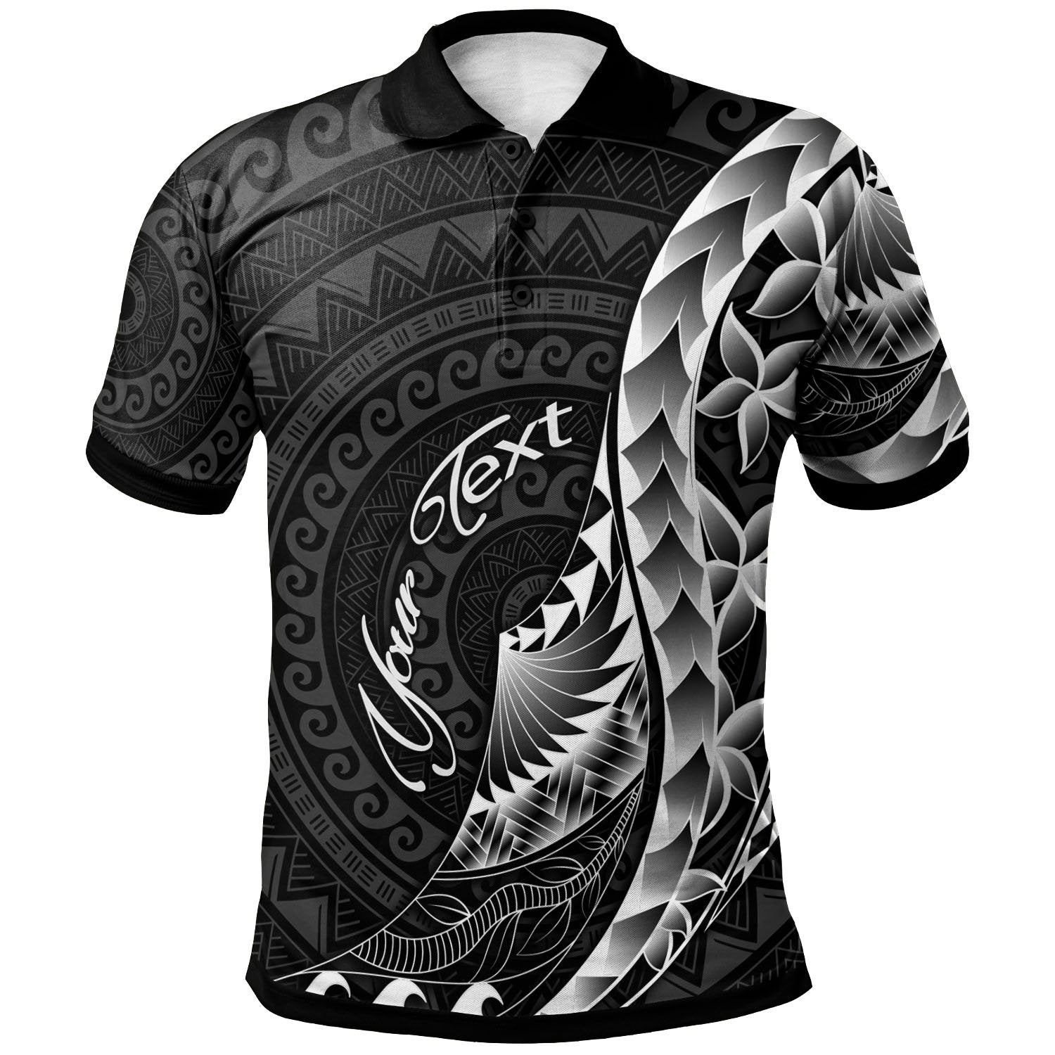 Hawaii Polo Shirt Custom Polynesian Pattern Style Unisex Black - Polynesian Pride