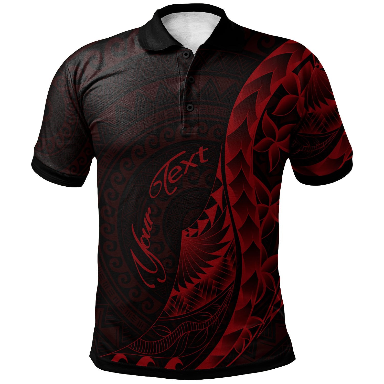 Pohnpei Polo Shirt Custom Polynesian Pattern Style Red Color Unisex Red - Polynesian Pride