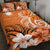 Custom Marshall Islands Personalised Quilt Bed Set - Marshallese Spirit Orange - Polynesian Pride